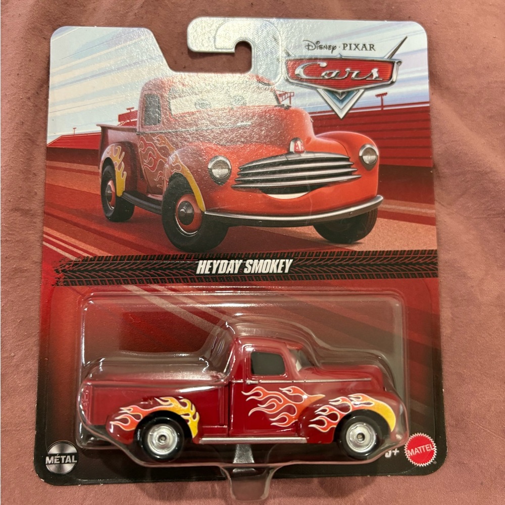Mattel Disney Pixar Cars Red Heyday Smokey Toy Vehicle